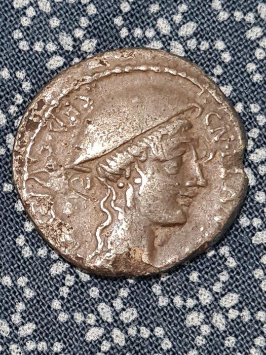 Romeinse Republiek. Cn. Plancius, 55 v.Chr.. Denarius, Postzegels en Munten, Munten | Europa | Niet-Euromunten