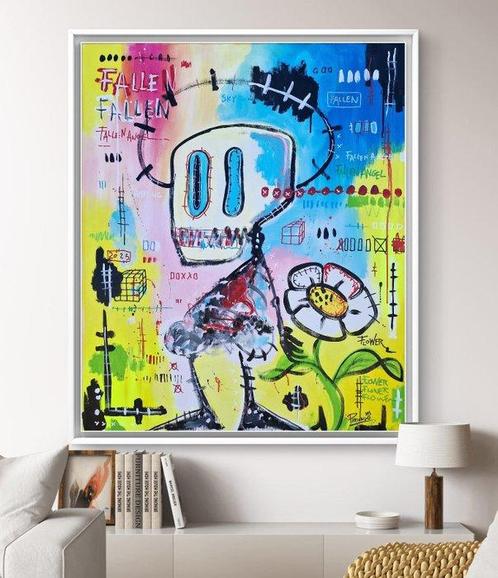 Piriongo - Fallen in the flower - XL, Antiek en Kunst, Kunst | Schilderijen | Modern