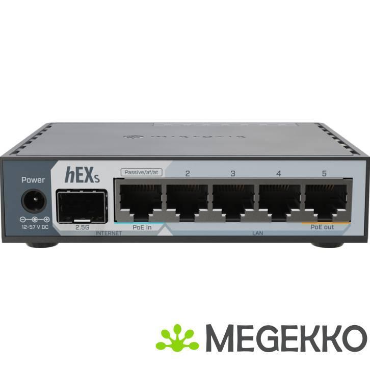Mikrotik E60IUGS bedrade router Gigabit Ethernet Zwart, Computers en Software, Overige Computers en Software, Nieuw, Verzenden