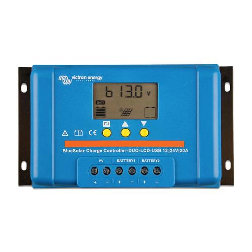 Victron BlueSolar PWM-LCD & USB-laadregelaar 12/24V-20A, Doe-het-zelf en Bouw, Zonnepanelen en Toebehoren, Nieuw, Verzenden