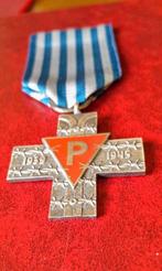 Pologne. Croix grecque en argent Hommage aux déportés, Verzamelen, Militaria | Algemeen