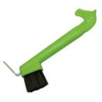 Cure-pieds avec tête de cheval vert pomme - kerbl