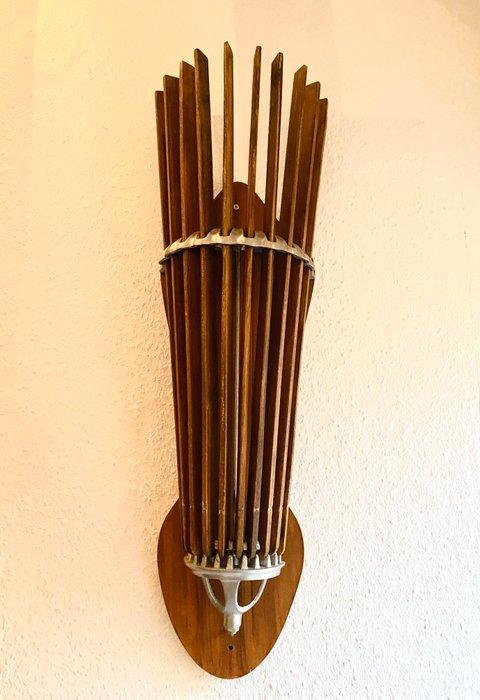 Kapstok - Hout, Metaal - wasdroger, Antiek en Kunst, Kunst | Designobjecten