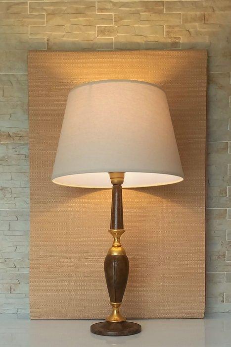 Le Tanneur - Lamp - Vintage - Leder, Messing, Antiek en Kunst, Curiosa en Brocante