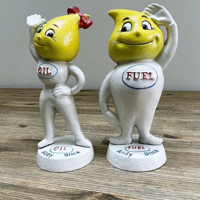 Esso - Spaarpot (2) - Gietijzer, Antiek en Kunst, Curiosa en Brocante