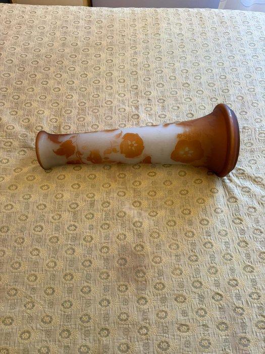 Emile Gallé - Vaas - Glas - H. 61 cm., Antiek en Kunst, Antiek | Glaswerk en Kristal