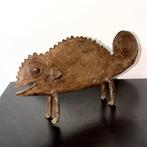 Caméléon en bronze, art traditionnel africain - Sculpture -