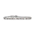 Zonder minimumprijs - Armband - 18 karaat Witgoud - 6.25ct.