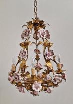 Grote Bladgoud vergulde kostbare Chandelier met Bloemen -
