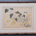 Wanddecoratie (2) - Japan - Set bloemrijke schilderijen, Antiek en Kunst