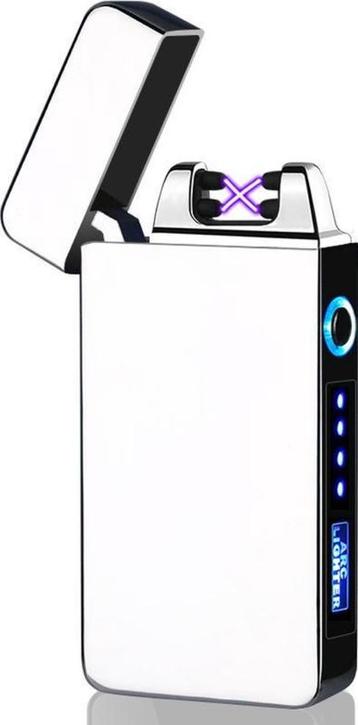 Plasma USB aansteker elektrisch oplaadbaar arc + LED *ZILVER beschikbaar voor biedingen