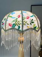 Tafellamp - Uitstekend damast, gedrukt patroon, acrylhars.,, Antiek en Kunst