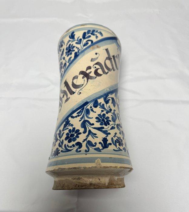 Apothekerspot / Albarello - Aardewerk - Rare Albarello, Antiek en Kunst, Antiek | Glaswerk en Kristal
