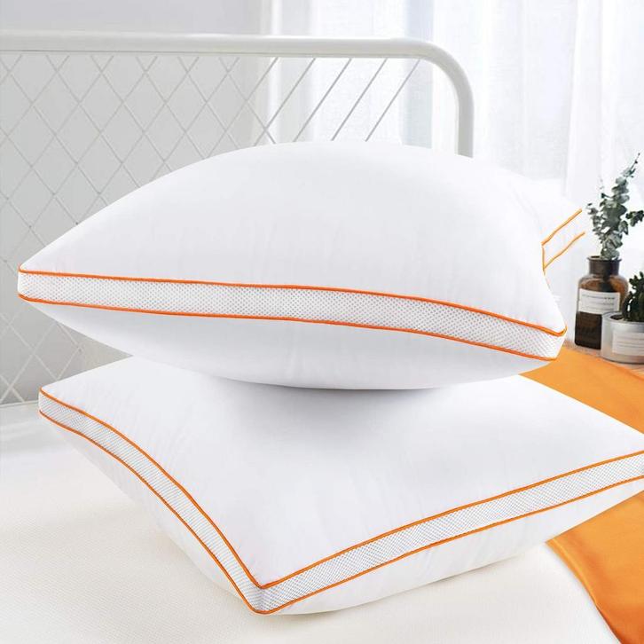 Ergonomisch hoofdkussen - Nekklachten - 80x80 cm - Wit - Max, Huis en Inrichting, Woonaccessoires | Kussens, Nieuw, Verzenden