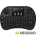 Rii i8+ Bluetooth QWERTY Zwart toetsenbord, Computers en Software, Toetsenborden, Nieuw, Verzenden