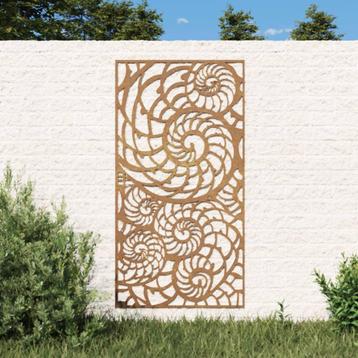 vidaXL Wanddecoratie tuin schelpenontwerp 105x55 cm