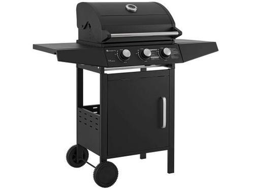 Veiling - Lousiana Gasbarbecue - 3 branders - Zwart, Tuin en Terras, Gasbarbecues, Nieuw