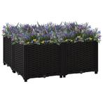 vidaXL Plantenbak verhoogd 80x80x38 cm polypropyleen, Tuin en Terras, Bloempotten, Verzenden, Nieuw