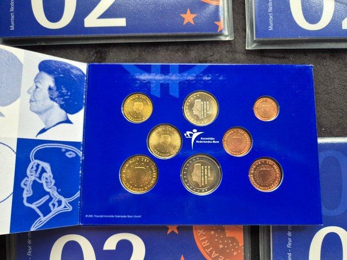 Nederland. Year Set (BU) 2002 (5 stuks) (Zonder, Postzegels en Munten, Munten | Europa | Euromunten
