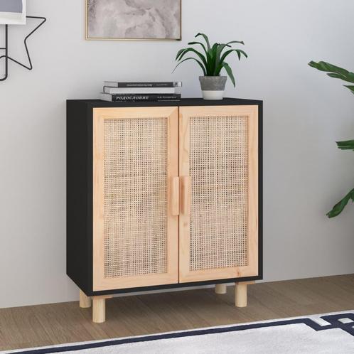 vidaXL Dressoir 60x30x70 cm massief grenen hout en rattan, Huis en Inrichting, Kasten | Dressoirs, Nieuw, Verzenden