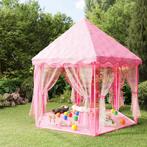 vidaXL Prinsessenspeeltent met 250 Ballen 133x140 cm roze, Verzenden, Nieuw