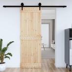 vidaXL Deur NARVIK 80x210 cm massief grenenhout, Doe-het-zelf en Bouw, Deuren en Vliegenramen, Verzenden, Nieuw