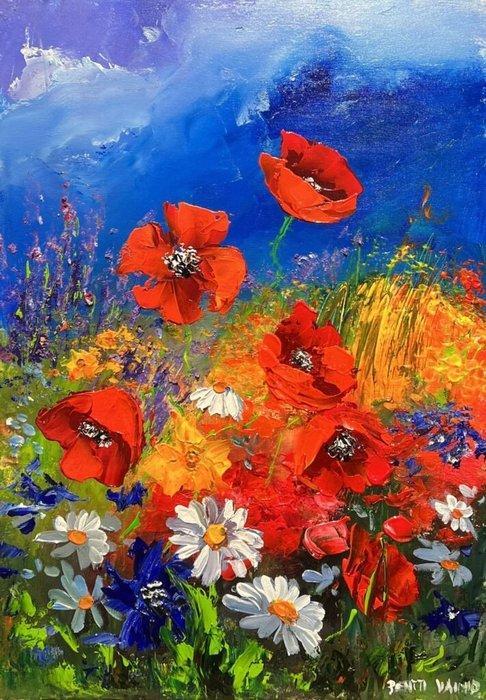 Pentti Vainio (XX-XXI) - Rhapsody in Bloom, Antiquités & Art, Art | Peinture | Classique