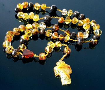 Chapelet - Ambre, Chapelet en ambre naturel de la Baltique -