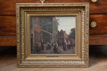 Willem Rikkers (1812-1873) - Stadsgezicht