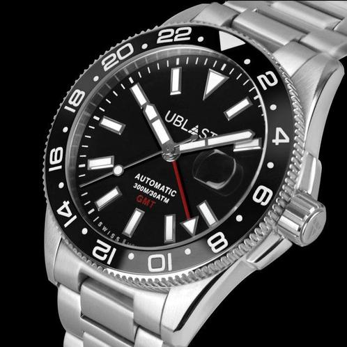 Ublast - Royal GMT Professional - UBRG44BK - Automatic Swiss, Handtassen en Accessoires, Horloges | Heren
