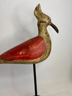 Lokeend - Rare Hand-Carved Wooden Hoopoe (Upupa epops) –