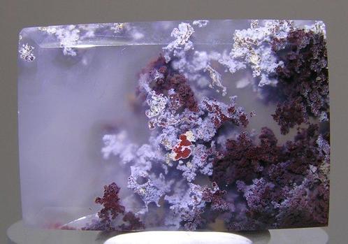 Agaat Rechthoek - Hoogte: 34 mm - Breedte: 22 mm- 11.5 g -, Verzamelen, Mineralen en Fossielen