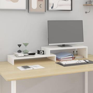 vidaXL Monitorstandaard (52-101)x22x14 cm massief grenenhout