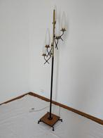 Lampadaire - Fer, Laiton, Verre