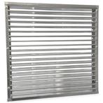 Brandwerend vierkant lamellenrooster 400 x 400mm, Doe-het-zelf en Bouw, Verzenden, Nieuw