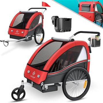 Kinderfietskar fietsaanhanger voor kinderen - hardloopbuggy beschikbaar voor biedingen