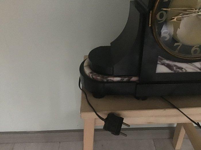 pendule de cheminée - Art nouveau Basalte / marbre -, Antiquités & Art, Antiquités | Horloges