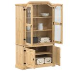 vidaXL Vitrine en verre Corona 103,5x42x180 cm bois de, Verzenden, Neuf