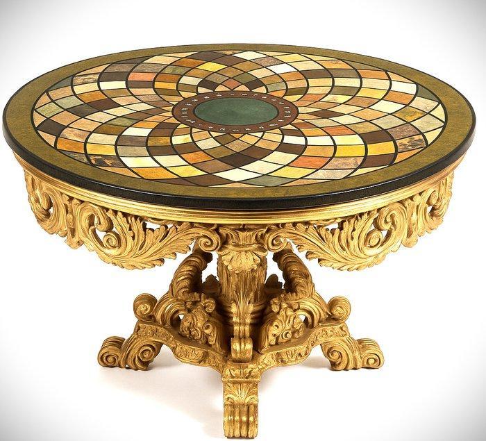 Tafel - Marmer - Marmeren piano, lengte 180 cm., Antiek en Kunst, Curiosa en Brocante