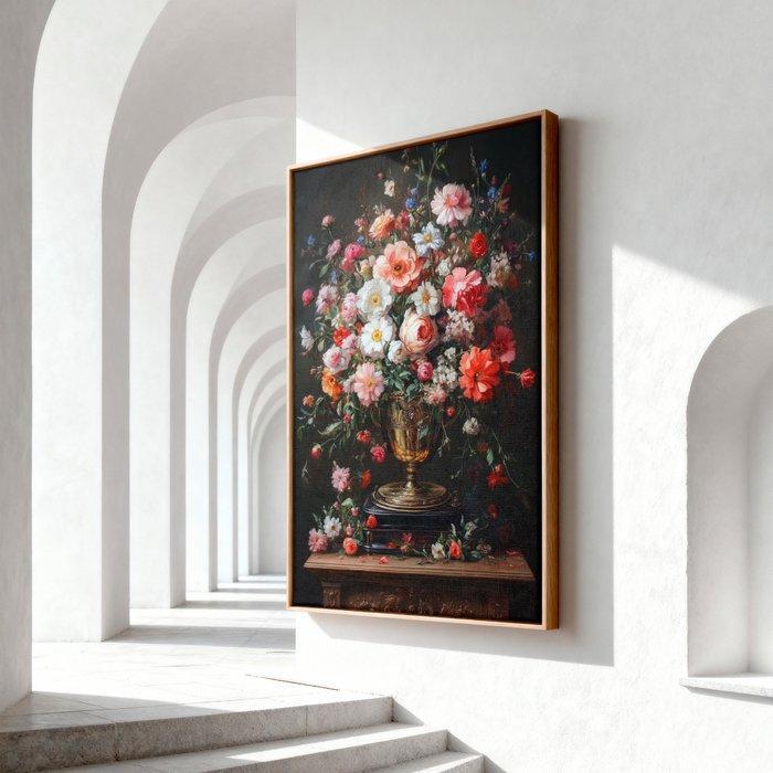 Iconica - The Blooming Gramophone - Unique 1/1 XXL (150x100, Antiek en Kunst, Kunst | Schilderijen | Modern