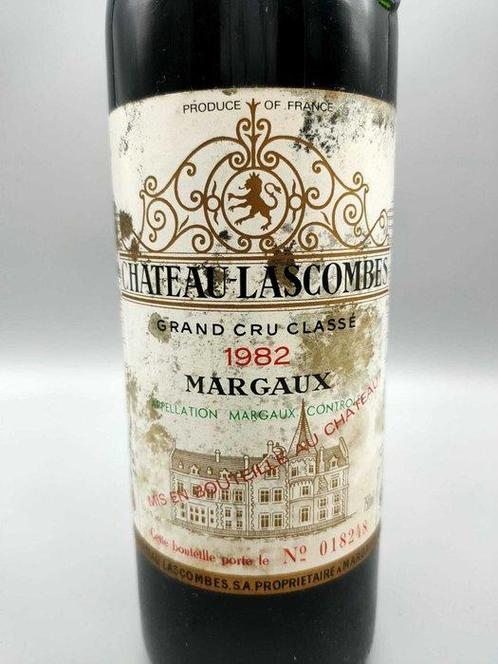 1982 Château Lascombes - Bordeaux Grand Cru Classé - 1 Fles, Verzamelen, Wijnen