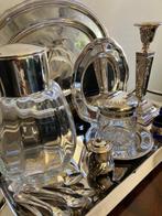 Dienblad (22) - inclusief Wiskemann - witte metaal -, Antiek en Kunst