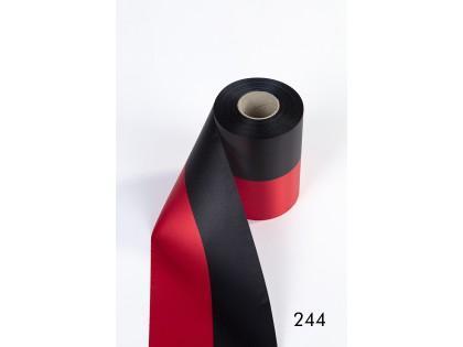 Nationaal vlag lint rood/zwart 100 mm breed, per 1 meter, Maison & Meubles, Accessoires pour la Maison | Plantes & Fleurs artificielles