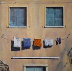 Cyril Beaufils (XX) - Le linge dans la ruelle