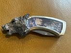 Franklin Mint - Sammler-Taschenmesser - Wolfskopf Heulender