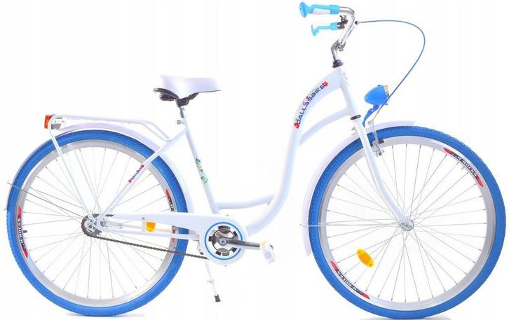 Meisjesfiets 26 inch stevig model blauw met wit Dallas Bike, Fietsen en Brommers, Fietsen | Meisjes, Nieuw, Ophalen of Verzenden