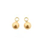 Gouden oorbelhangers met kunstparel | Zinzi, Handtassen en Accessoires, Gebruikt, Overige kleuren, Ophalen of Verzenden, Met edelsteen