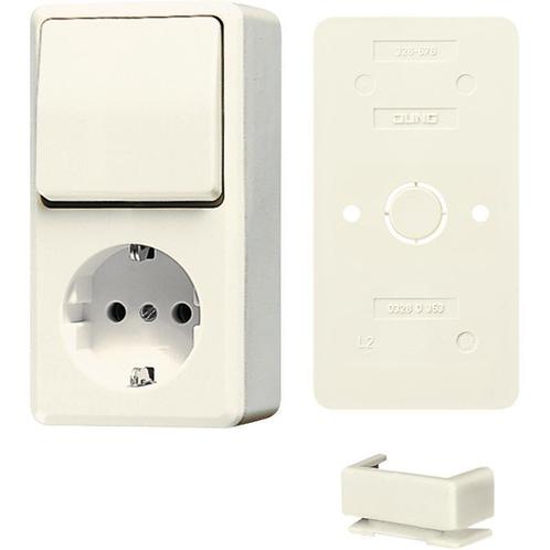Jung AP600 Interrupteur combiné blanc avec ensemble RA -, Doe-het-zelf en Bouw, Elektriciteit en Kabels, Verzenden
