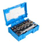 SATRA 1/4 Gear Lock Vario plus doppen en bit set met ratel, Doe-het-zelf en Bouw, Ophalen of Verzenden, Nieuw