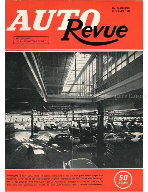 1959 AUTO REVUE MAGAZINE 6 NEDERLANDS, Livres, Autos | Brochures & Magazines, Enlèvement ou Envoi